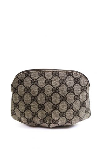 Gucci Vintage Gg Cosmetic Bag Beige Small