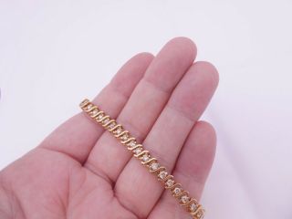 18ct Gold Bracelet 2.  05ct Diamond Heavy 18k 750