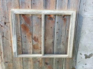 Vintage Antique Farmhouse Wood Sash Window Double Pane Crafts No Glass 29x23