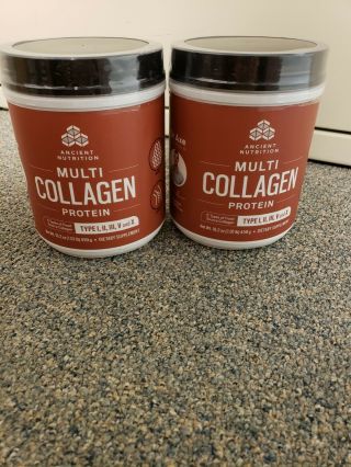 Two Dr.  Axe Ancient Nutrition Multi Collagen Protein Powder 16.  2 Oz Each