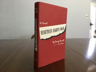 George Orwell 1984 NINETEEN EIGHTY - FOUR Vintage 1949 Book Club HBDJ Red Jacket 6