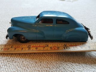 Tin Toy CAR JNF Version,  BLUE,  1949 - 1955,  U.  S.  Zone Germany 2