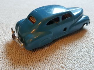 Tin Toy CAR JNF Version,  BLUE,  1949 - 1955,  U.  S.  Zone Germany 4
