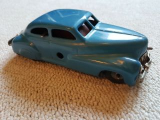 Tin Toy CAR JNF Version,  BLUE,  1949 - 1955,  U.  S.  Zone Germany 5