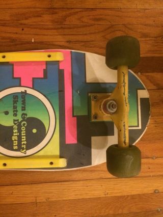 Vintage 80s T&C Town And Country Dog Town Skateboard Dogtown 4