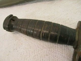 WWII US M4 Case Carbine Rifle Bayonet Knife with M8 Scabbard 6