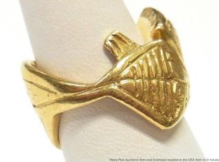 Georges Braque 18k Gold Arethusa Fish Ring Bijoux Heger de Lowenfeld Paris 3
