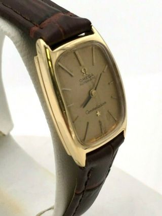 Omega Contellation Jaune Automatic 18K Yellow Gold Women ' s Vintage Watch 11