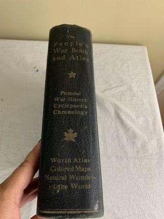 The People ' s War Book and Atlas signed by Lt Colonel W A Bishop Flying Ace 1920 2