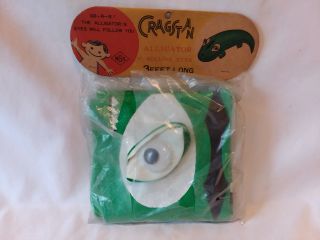 Vintage 1960s Cragstan Inflatable Alligator Roly Poly Tub Pool Water Toy