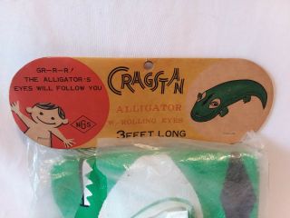 Vintage 1960s Cragstan inflatable Alligator roly poly tub pool water toy 2
