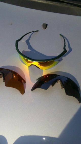 Rare Oakley Vintage M Frame Pro With Sweep Lenses