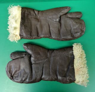 Usaaf Type A - 9a High Altitude Gunner’s Mittens - Large