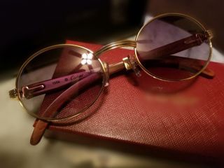 Luxury Vintage Style Wooden Glasses/ Black Lenses.