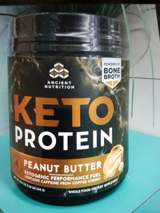 Ancient Nutrition Keto Protein Peanut Butter 18.  9 Oz Bone Broth