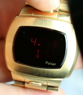 Vintage Pulsar Digital Led Wristwatch Circa 1970s