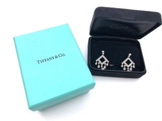 Authentic Tiffany & Co.  – Estate Diamond Chandelier " Legacy " Earrings