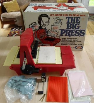 Vintage 1964 The Big Press Printing Set by Ideal w/ Box Rare Old Toy Antique 2