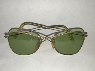 Rare & Authentic Ray - Ban Bausch & Lomb Aviator Style Glasses 1/10 12k Gf Vintage