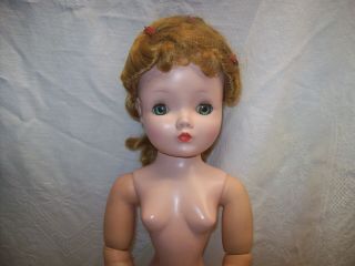 VINTAGE 1950S MADAME ALEXANDER CISSY DOLL IN TAGGED SATIN GOWN 20 INCH TALL 11