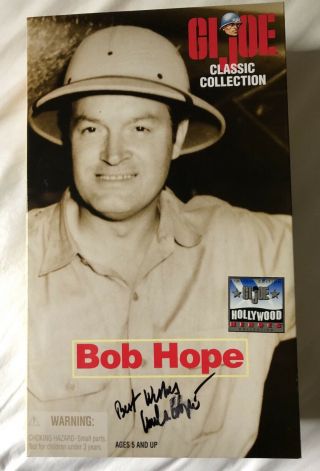 Bob Hope G.  I.  Joe Hasbro Doll Never Opened Autographed By Daughter Linda Hope