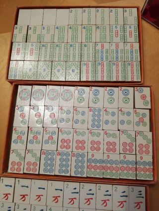 Vintage Mahjong Set - ' The Ancient Game of China Milton Bradley 1923 6