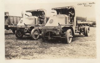 Wwi Photo Mack Water Tank Trucks 1918 Aberdeen Proving Ground Apg 85