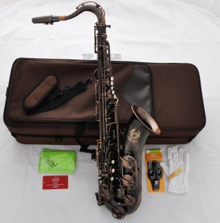 Professional Taishan Tenor Saxophone Red Antique Finish Bb Sax High F