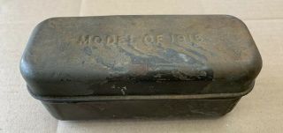 World War 1 " Model Of 1916 " Bacon Food Ration Tin Ww1 Vintage Us Military