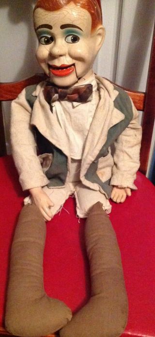 Vintage Jerry Mahoney / Charlie Mccarthy Ventriloquist Doll - Take A L@@k