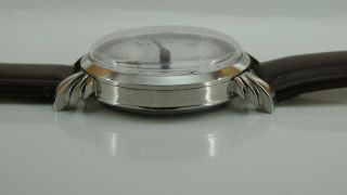 VINTAGE MARRIAGE BREGUET POCKET MOVEMENT S.  S CASE WRIST WATCH. 4