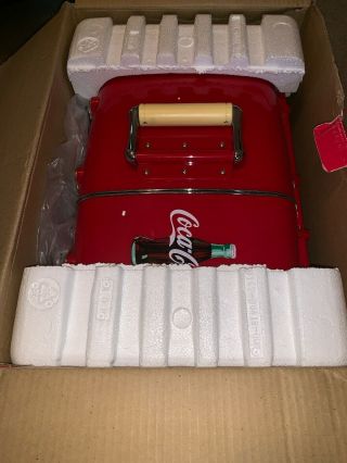 Vintage Coca Cola CoolBox AM/FM CD Player Powered Cooler 3