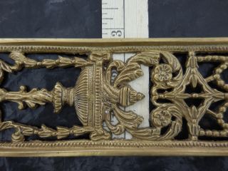 Victorian Art Nouveau Style Solid Brass Door Push Plate 9.  25 