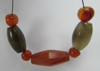 Ancient Carnelian And Agate Beads From Peshawar Region Of Pakistan.