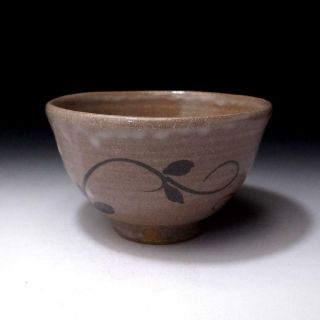 SH4 Japanese pottery Tea Bowl,  Karatsu ware by Famous potter,  Noriyoshi Nakajima 3
