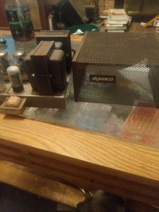 Vintage Dynaco Mark 3 Tube Amplifier With Cage