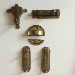 5 Vintage Latch Locks - 4 Different Styles - Reclaimed