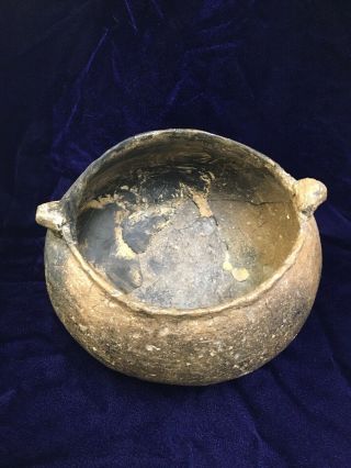Ancient Authentic Indian Artifact Pottery Bowl Restored Native American Arkansas