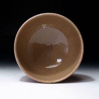 LL7: Japanese pottery Tea Bowl,  Karatsu ware by Famous potter,  Takanobu Myokenya 6
