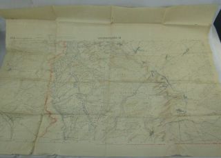Rare Ww1 French Trench Map " Vigneulles - B " Area