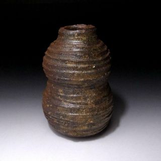 Ug3: Vintage Japanese Pottery Vase For Hanging,  Tanba Ware,  Tea Ceremony