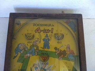 Poosh - m - up Jr.  4 in 1 1930 ' s Pinball Game Northwestern Products 2