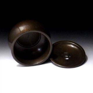 UM2: Vintage Japanese Copper Kensui Bowl by Great Artisan,  Jyoeki Nakagawa 6