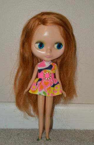 Stunning Kenner 1972 Side Part Redhead Blythe Doll With Mip Outfit 7 Lines