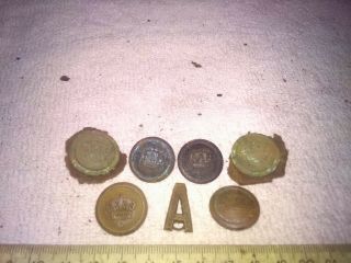Ww1 Orginal German Buttons And Pagon Letter Battlefield Relics