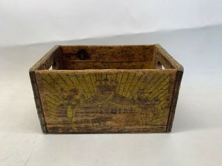 Vintage Antique Wooden Imperial Beverage Co Wooden Crate