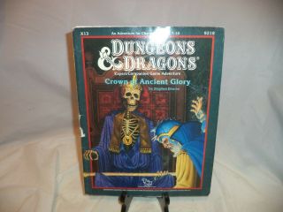 X13 Crown Of Ancient Glory Dungeons & Dragons Tsr 9218 - 3 Expert Game Module