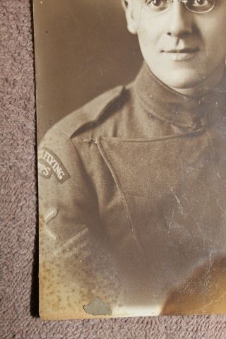 Rare WW1 British Flying Corps Serviceman ' s Studio Photograph 2