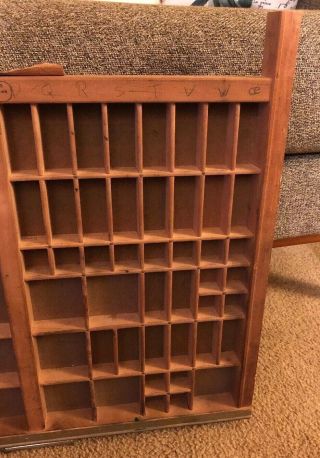 Vintage Type Set Drawer Thompson Cabinet Co.  Los Angeles Type Founder Co USA 6