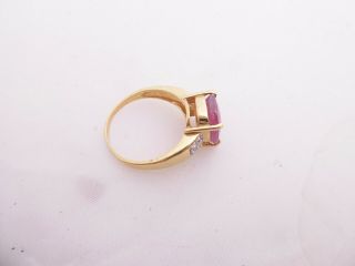 18ct gold 7.  5ct ruby diamond ring 18k 750 2